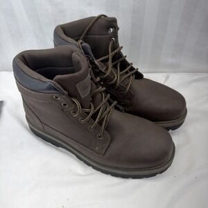 Denali Men's Size 12 Bullseye Work Boots Chocolate Brown Lace Up